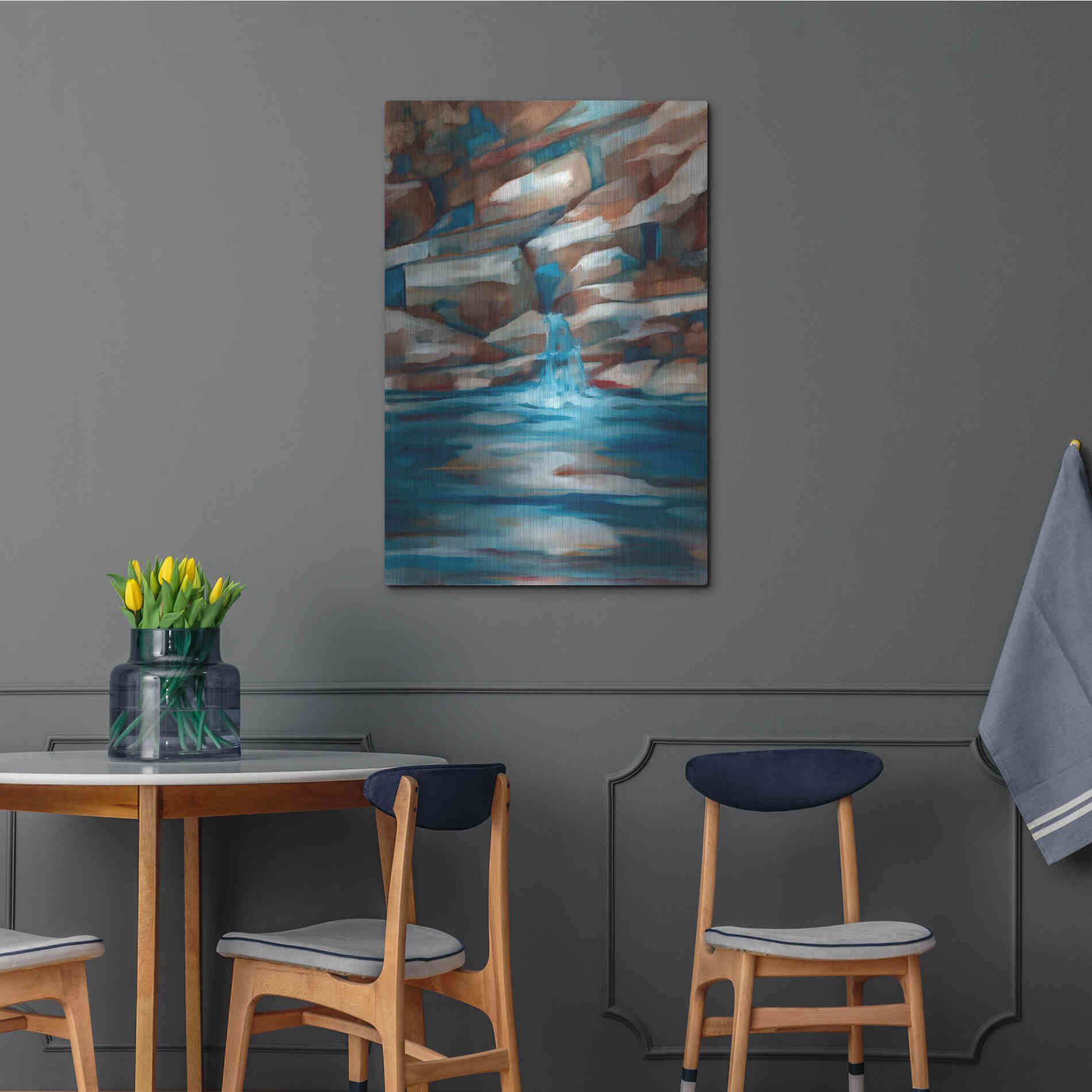 Luxe Metal Art 'Havasu Fall' by Louise Montillio Metal Wall Art,24x36