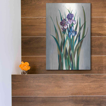 Luxe Metal Art 'Iris Jewels' by Louise Montillio Metal Wall Art,12x16