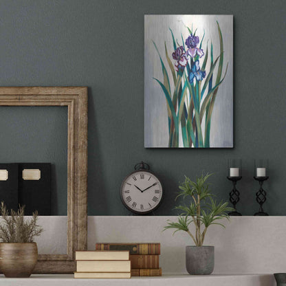 Luxe Metal Art 'Iris Jewels' by Louise Montillio Metal Wall Art,12x16