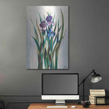 Luxe Metal Art 'Iris Jewels' by Louise Montillio Metal Wall Art,24x36