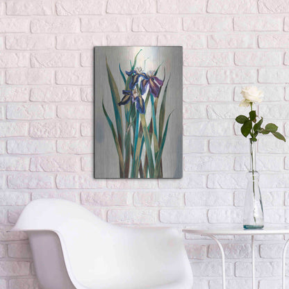 Luxe Metal Art 'Iris Inlay' by Louise Montillio Metal Wall Art,16x24