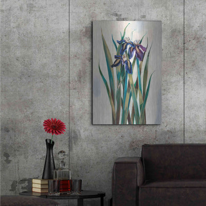Luxe Metal Art 'Iris Inlay' by Louise Montillio Metal Wall Art,24x36