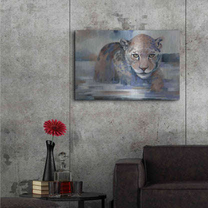 Luxe Metal Art 'Big Wet Kitty' by Louise Montillio Metal Wall Art,36x24