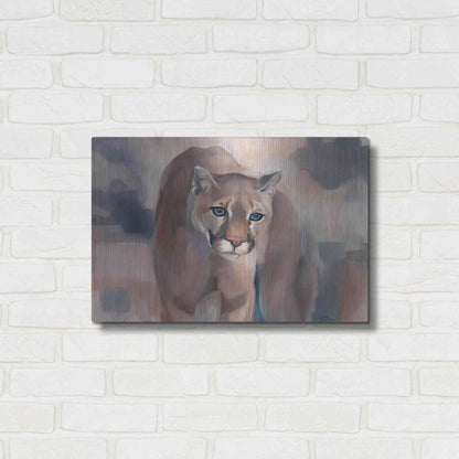 Luxe Metal Art 'Big Soft Kitty' by Louise Montillio Metal Wall Art,24x16