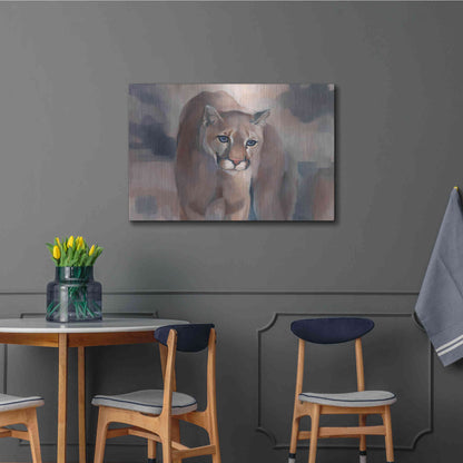 Luxe Metal Art 'Big Soft Kitty' by Louise Montillio Metal Wall Art,36x24
