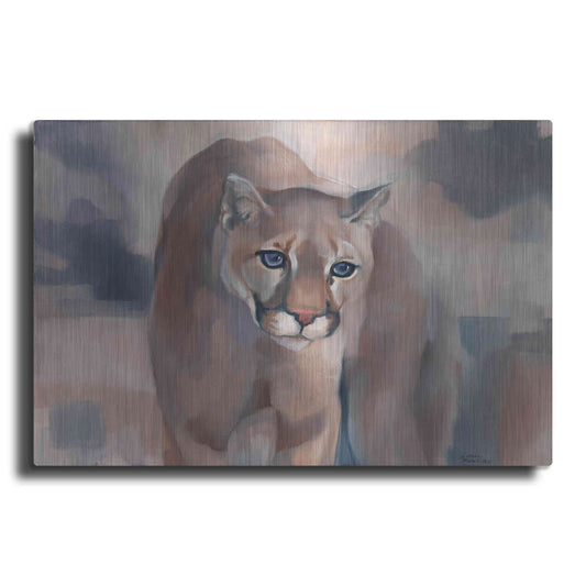 Luxe Metal Art 'Big Soft Kitty' by Louise Montillio Metal Wall Art