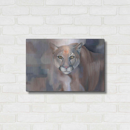 Luxe Metal Art 'Big King Kitty' by Louise Montillio Metal Wall Art,24x16