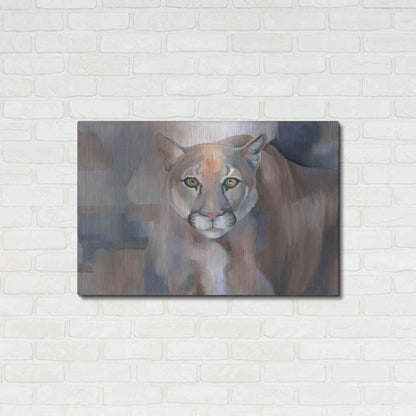Luxe Metal Art 'Big King Kitty' by Louise Montillio Metal Wall Art,36x24
