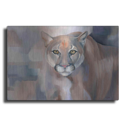 Luxe Metal Art 'Big King Kitty' by Louise Montillio Metal Wall Art