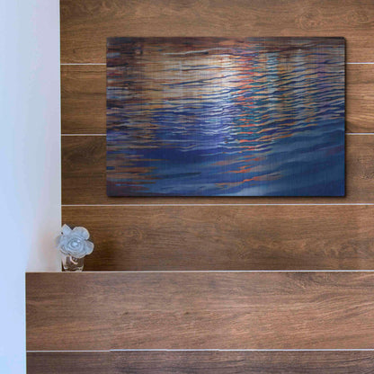 Luxe Metal Art 'Dockside Waterlight' by Louise Montillio Metal Wall Art,16x12