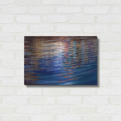 Luxe Metal Art 'Dockside Waterlight' by Louise Montillio Metal Wall Art,24x16