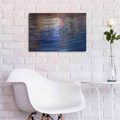 Luxe Metal Art 'Dockside Waterlight' by Louise Montillio Metal Wall Art,24x16
