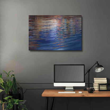 Luxe Metal Art 'Dockside Waterlight' by Louise Montillio Metal Wall Art,36x24