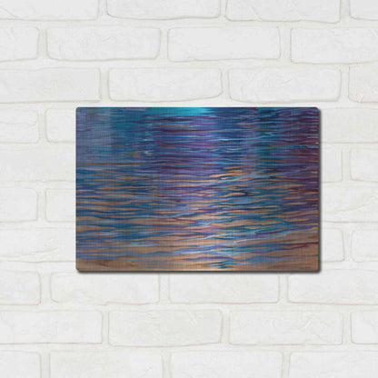 Luxe Metal Art 'Beachside Waterlight' by Louise Montillio Metal Wall Art,16x12