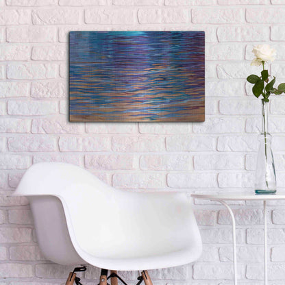 Luxe Metal Art 'Beachside Waterlight' by Louise Montillio Metal Wall Art,24x16