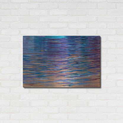 Luxe Metal Art 'Beachside Waterlight' by Louise Montillio Metal Wall Art,36x24