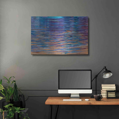 Luxe Metal Art 'Beachside Waterlight' by Louise Montillio Metal Wall Art,36x24