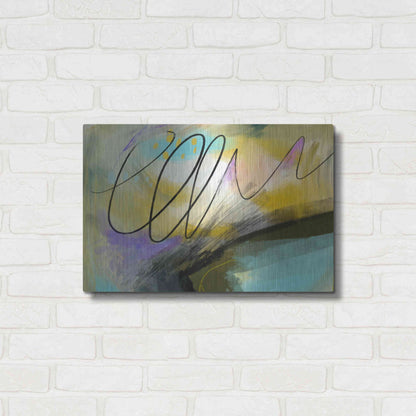 Luxe Metal Art 'Mumble' by Delores Naskrent, Metal Wall Art,24x16