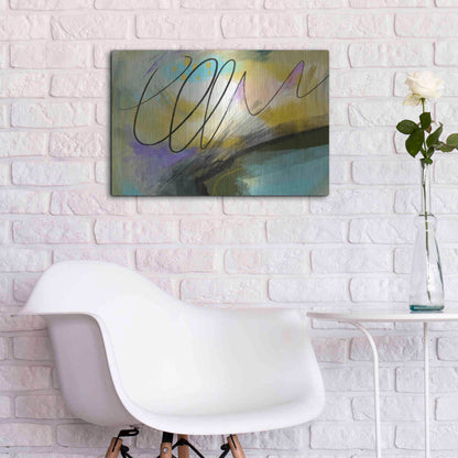 Luxe Metal Art 'Mumble' by Delores Naskrent, Metal Wall Art,24x16