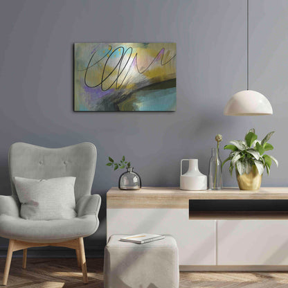 Luxe Metal Art 'Mumble' by Delores Naskrent, Metal Wall Art,24x16
