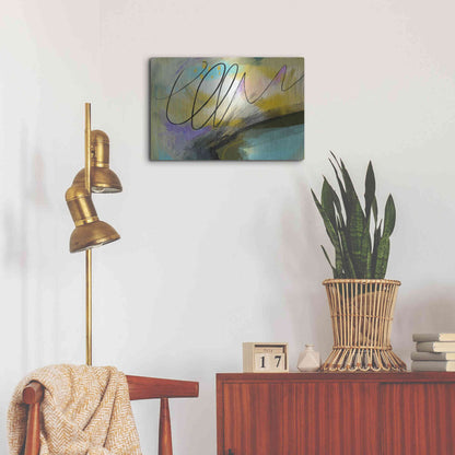 Luxe Metal Art 'Mumble' by Delores Naskrent, Metal Wall Art,24x16