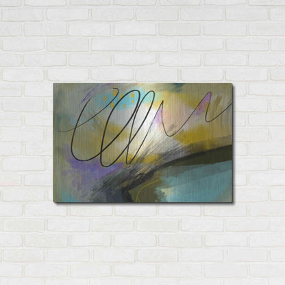 Luxe Metal Art 'Mumble' by Delores Naskrent, Metal Wall Art,36x24