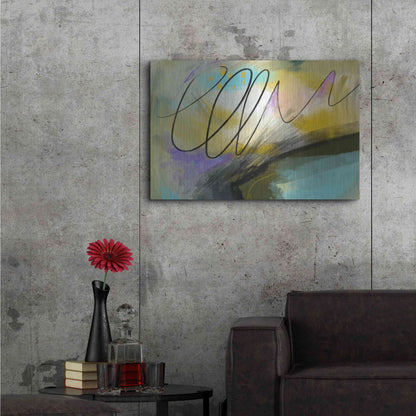 Luxe Metal Art 'Mumble' by Delores Naskrent, Metal Wall Art,36x24