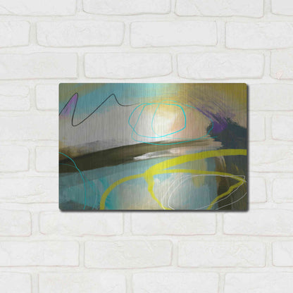 Luxe Metal Art 'Modulate' by Delores Naskrent Metal Wall Art,16x12