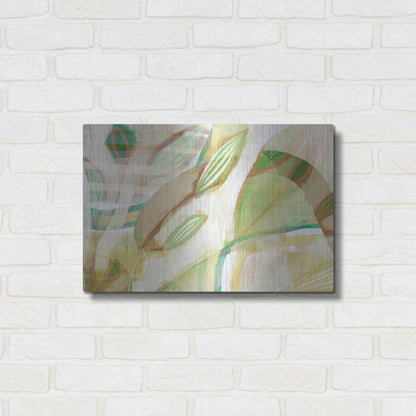 Luxe Metal Art 'Tangled Leaves' by Delores Naskrent Metal Wall Art,24x16