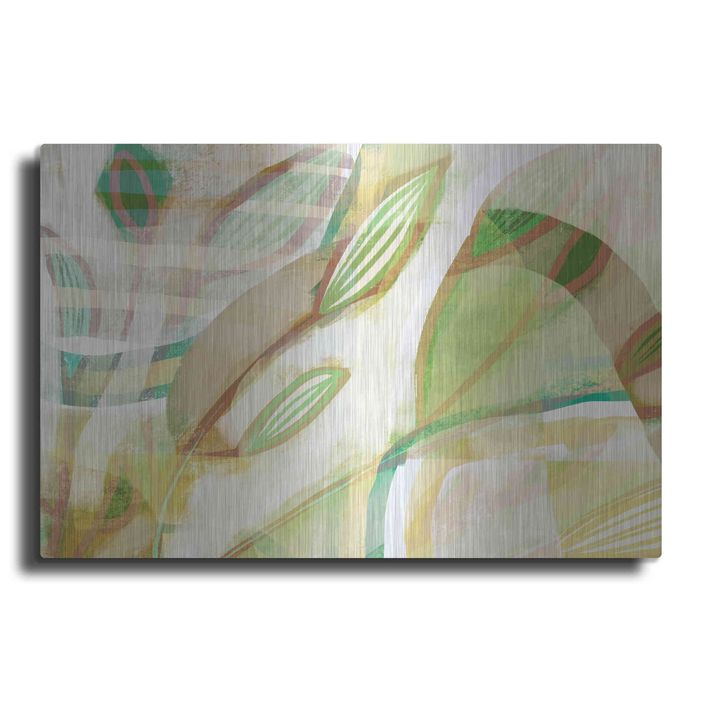 Luxe Metal Art 'Tangled Leaves' by Delores Naskrent Metal Wall Art