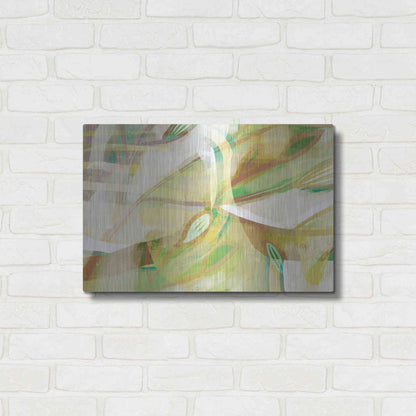 Luxe Metal Art 'Dusty Foliage' by Delores Naskrent Metal Wall Art,24x16