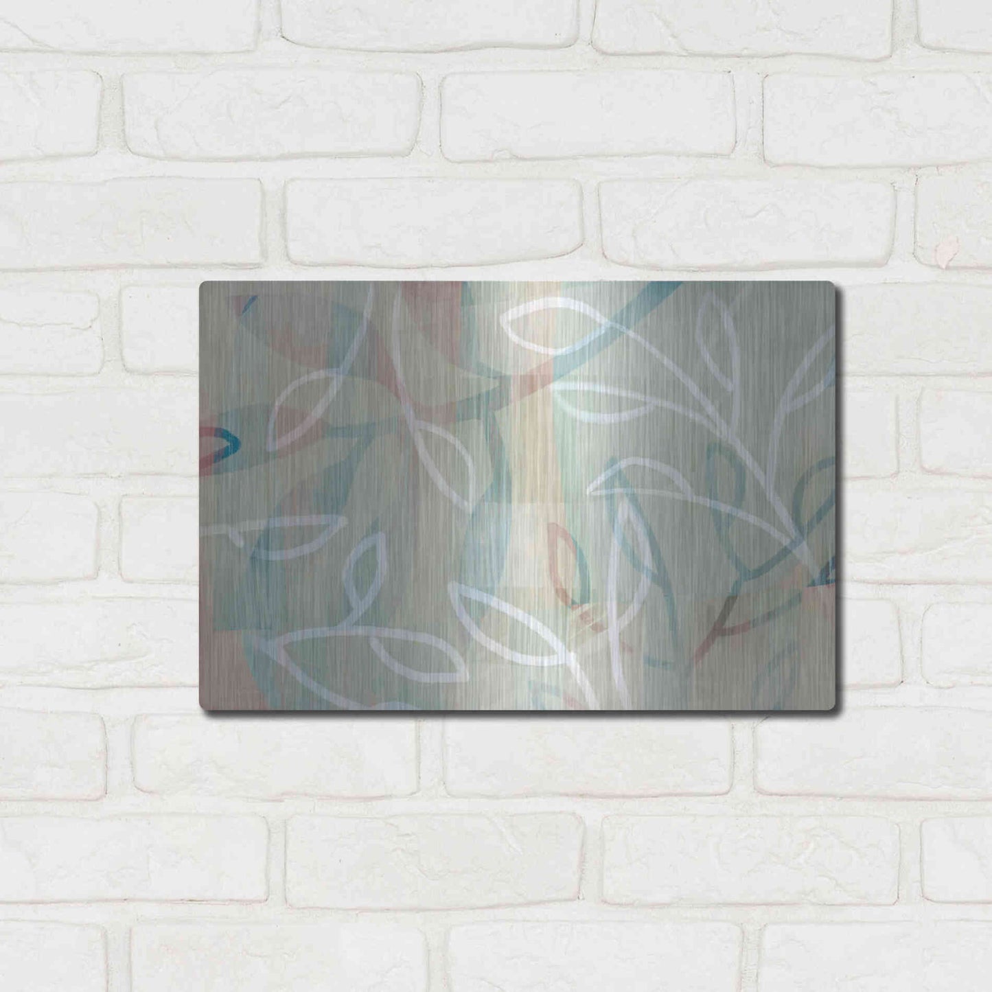 Luxe Metal Art 'Agnes' by Delores Naskrent Metal Wall Art,16x12