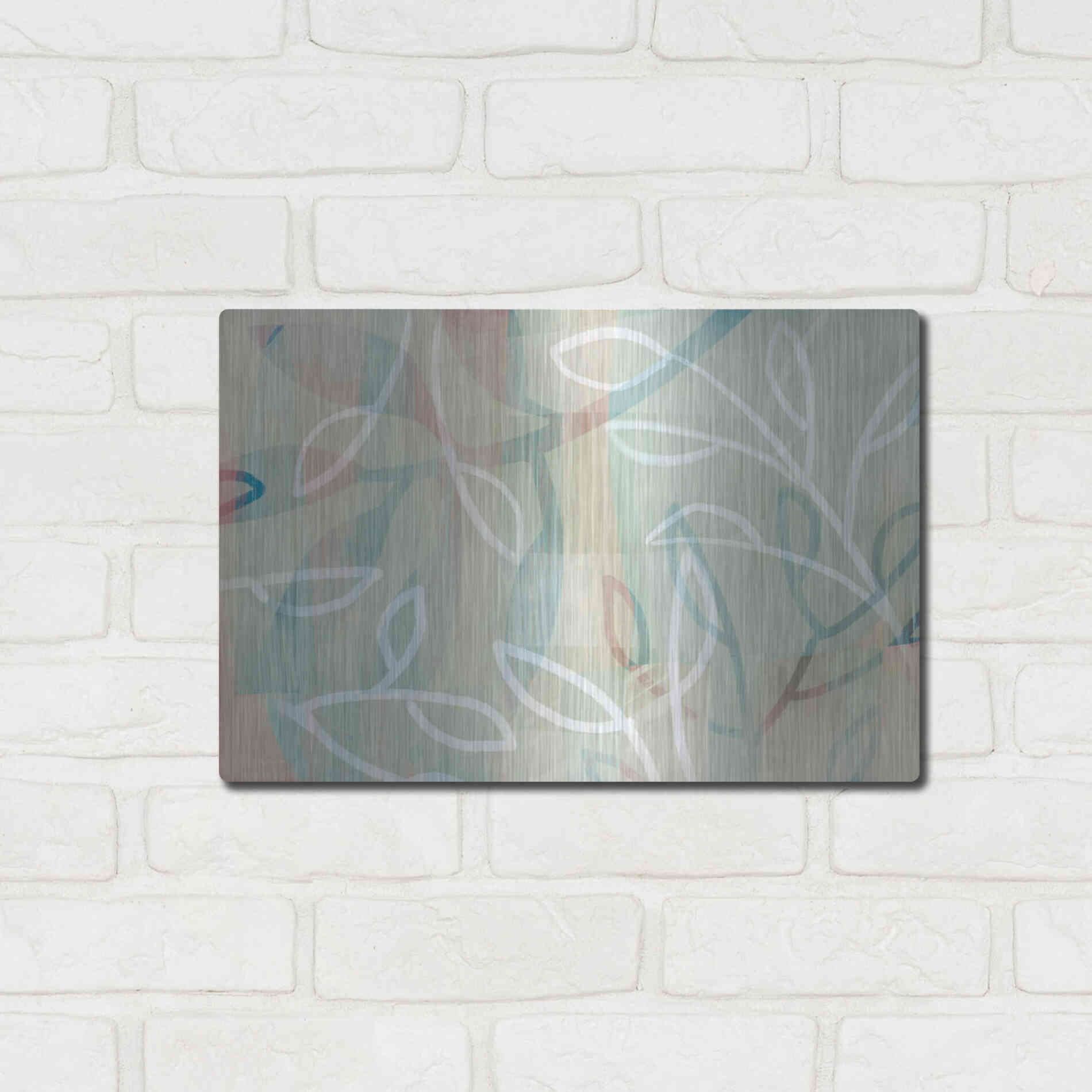 Luxe Metal Art 'Agnes' by Delores Naskrent Metal Wall Art,16x12