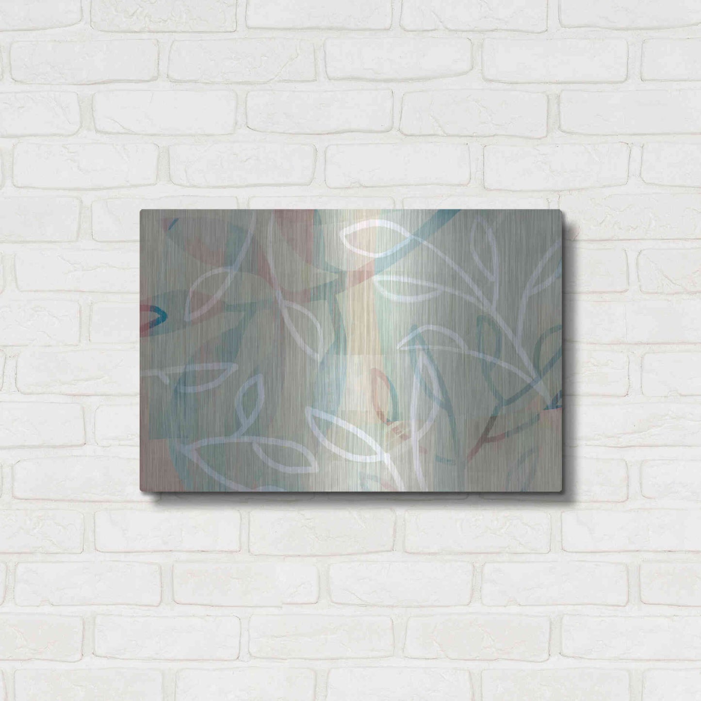 Luxe Metal Art 'Agnes' by Delores Naskrent Metal Wall Art,24x16