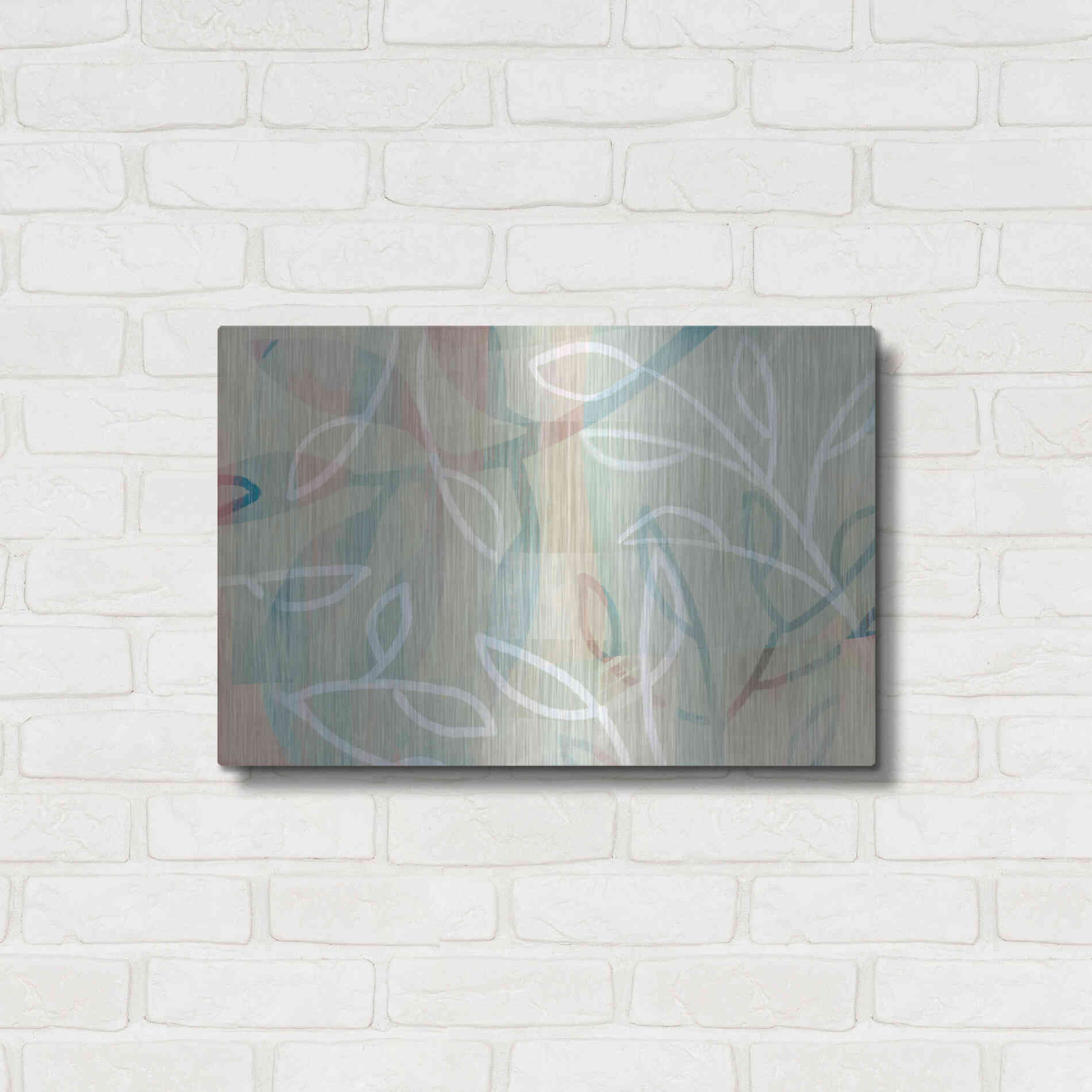 Luxe Metal Art 'Agnes' by Delores Naskrent Metal Wall Art,24x16