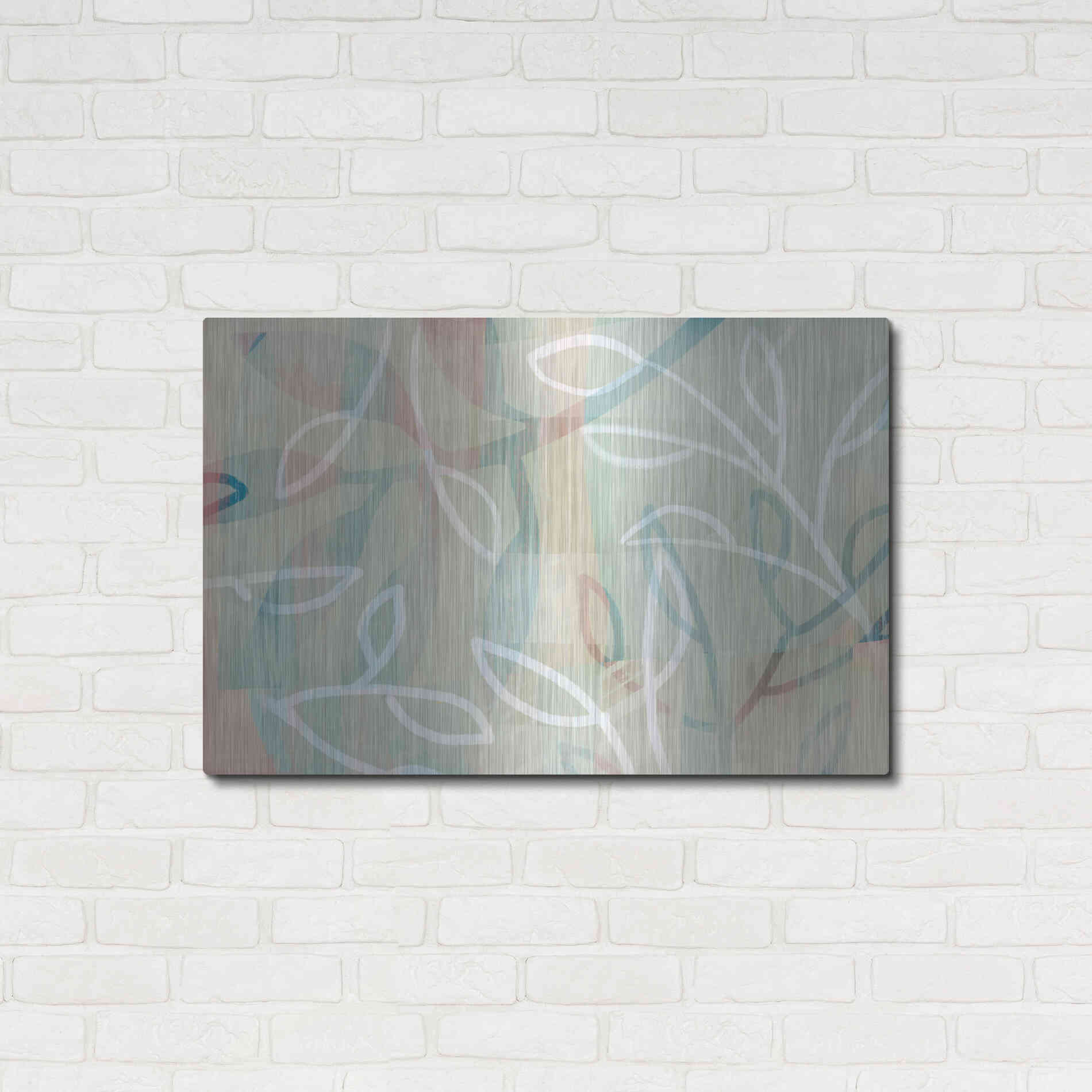 Luxe Metal Art 'Agnes' by Delores Naskrent Metal Wall Art,36x24