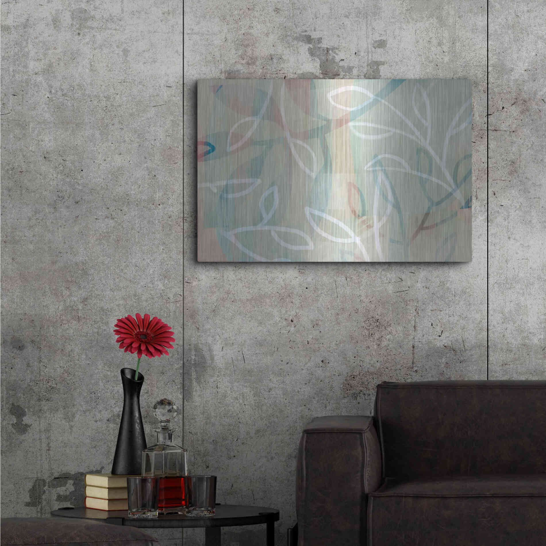 Luxe Metal Art 'Agnes' by Delores Naskrent Metal Wall Art,36x24