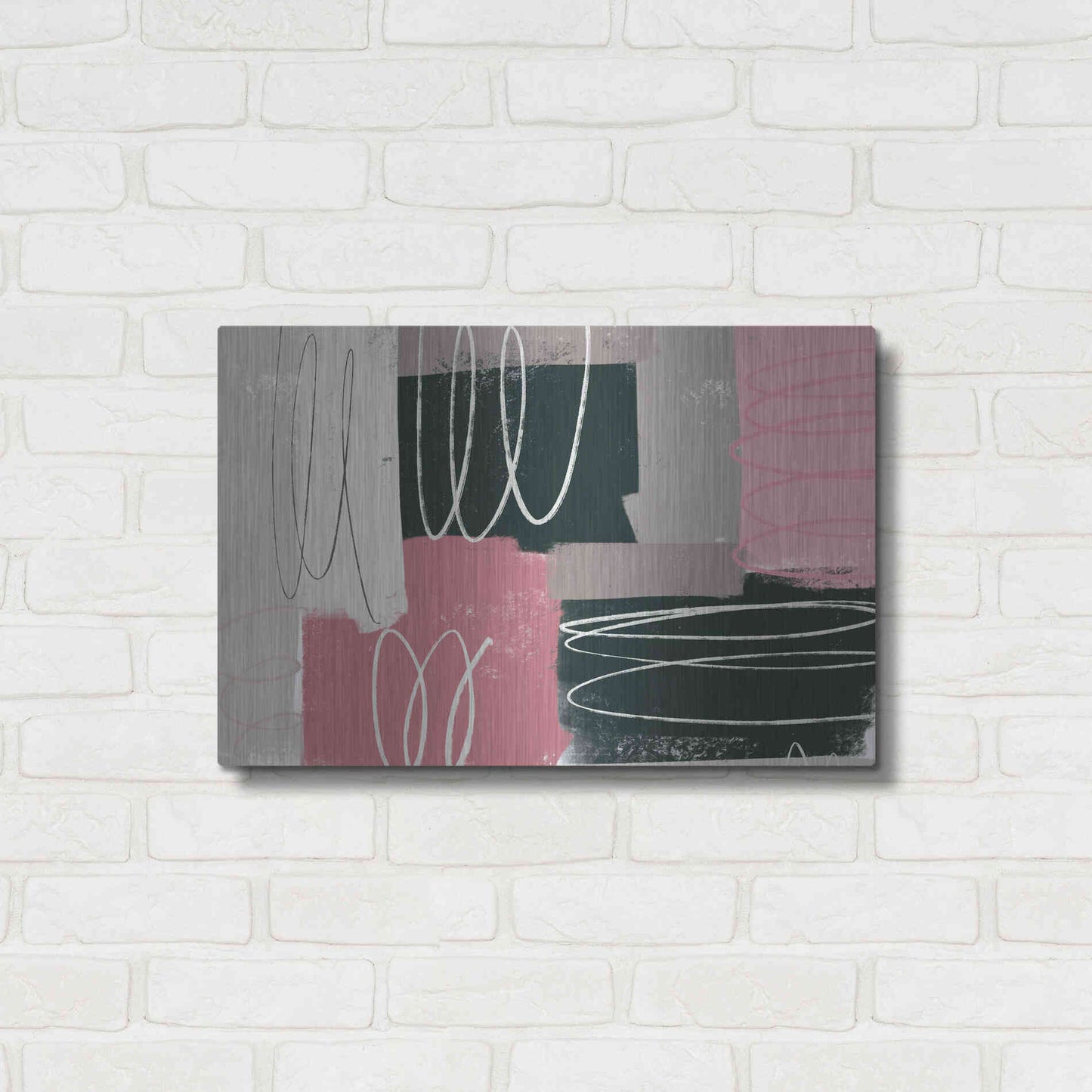 Luxe Metal Art 'Neopolitan' by Delores Naskrent Metal Wall Art,24x16