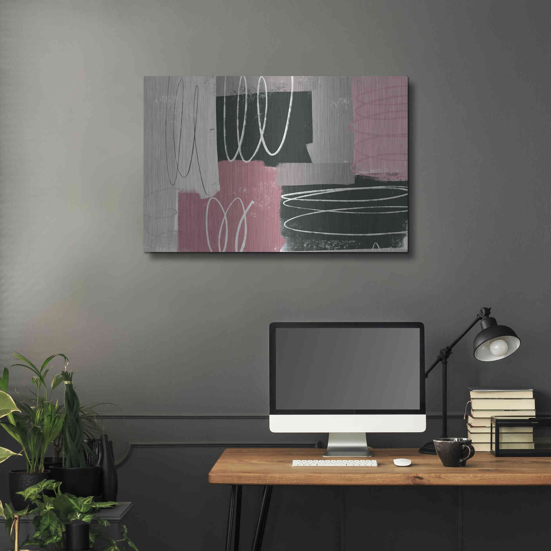 Luxe Metal Art 'Neopolitan' by Delores Naskrent Metal Wall Art,36x24