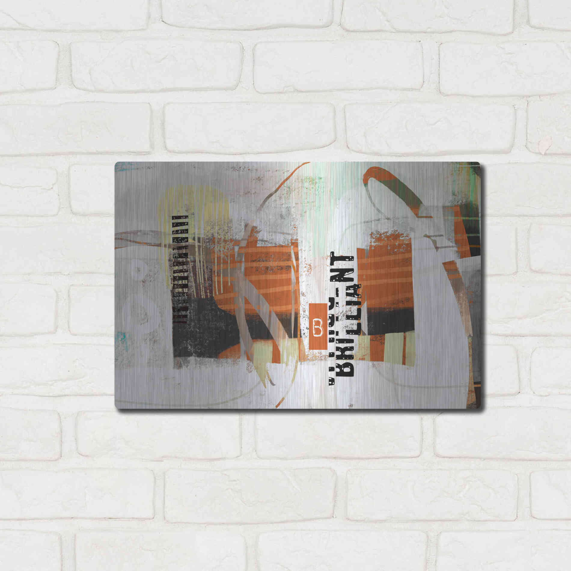 Luxe Metal Art 'Brillliant' by Delores Naskrent Metal Wall Art,16x12