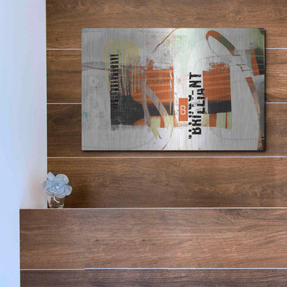 Luxe Metal Art 'Brillliant' by Delores Naskrent Metal Wall Art,16x12