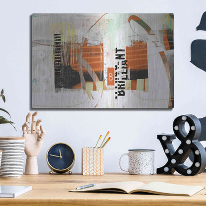 Luxe Metal Art 'Brillliant' by Delores Naskrent Metal Wall Art,16x12