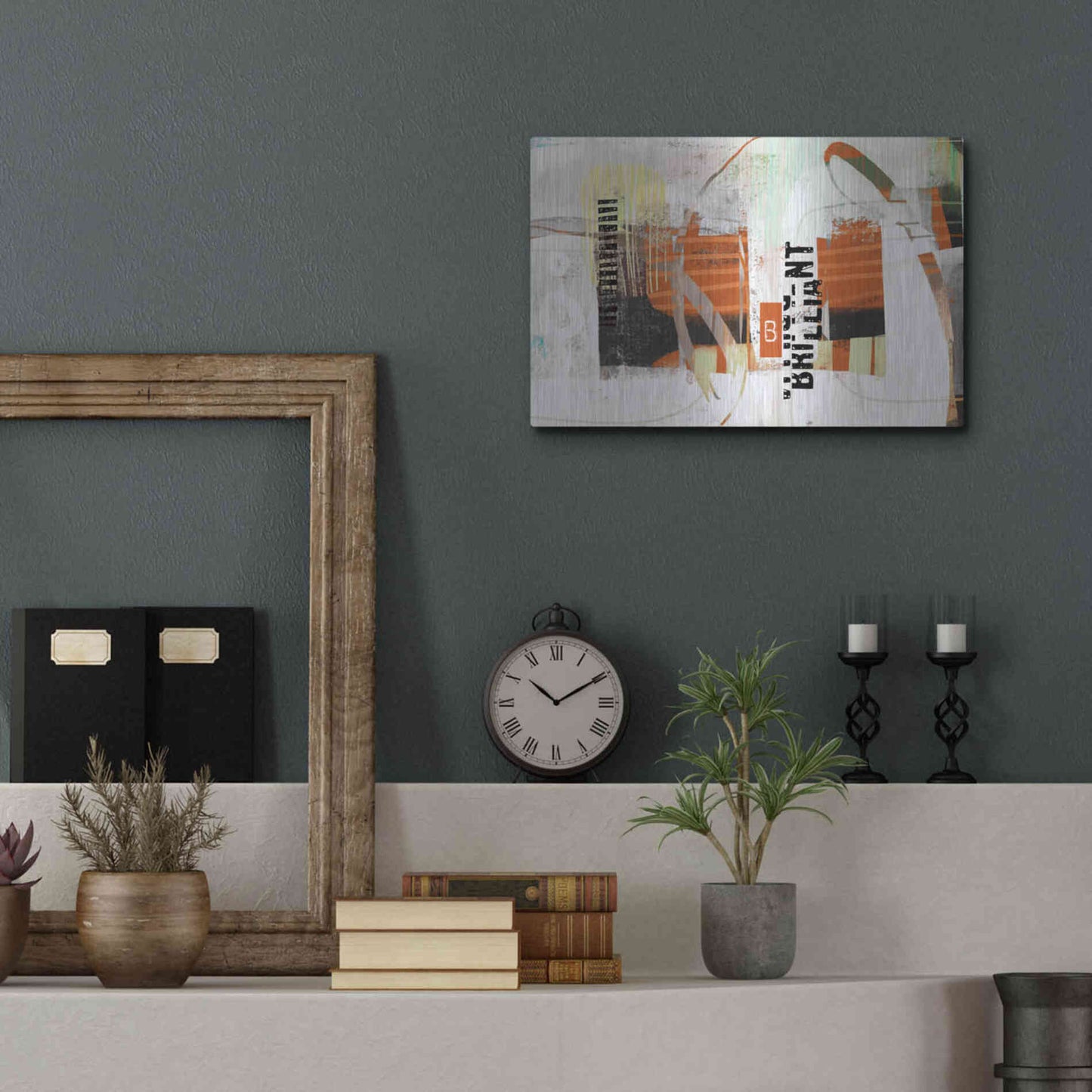 Luxe Metal Art 'Brillliant' by Delores Naskrent Metal Wall Art,16x12