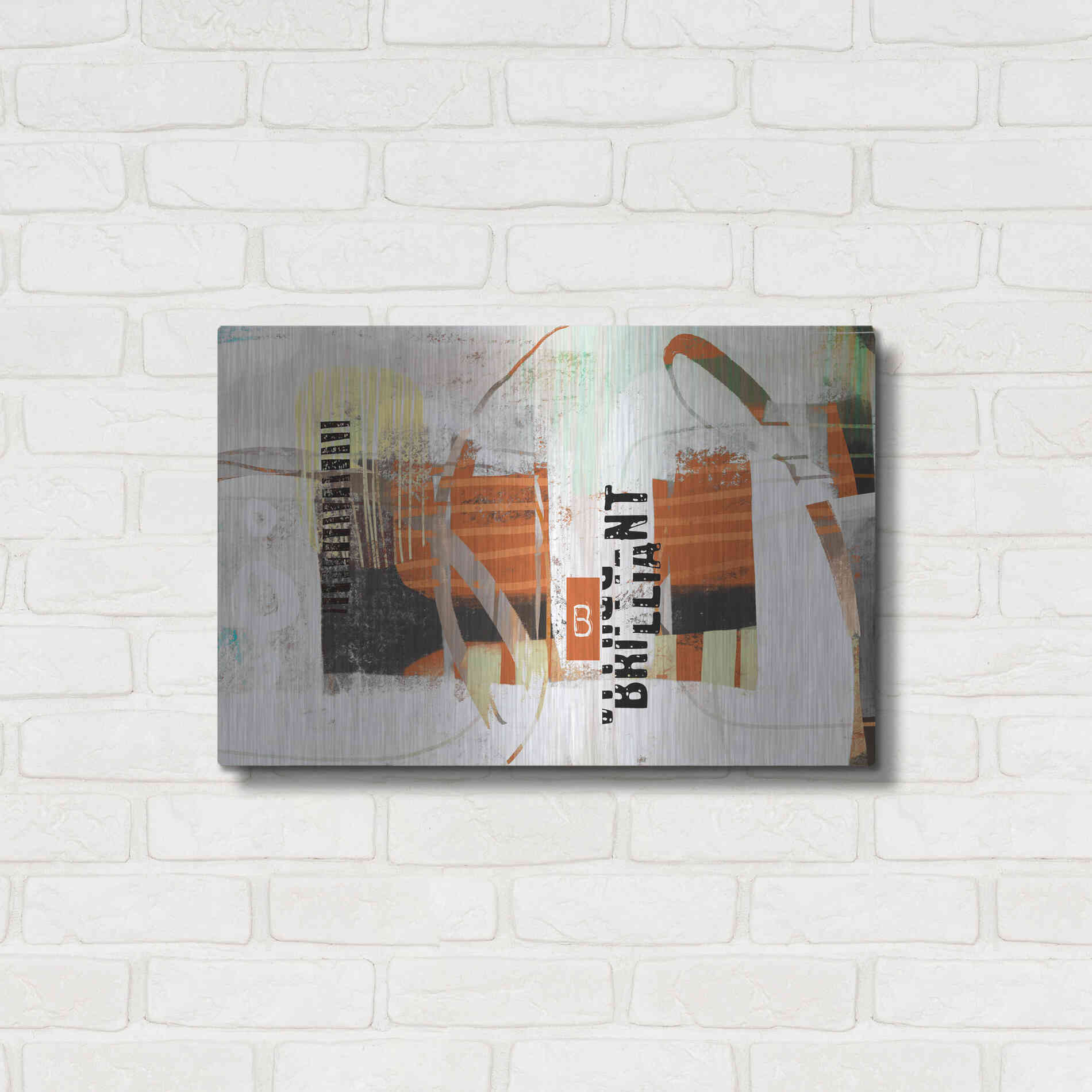 Luxe Metal Art 'Brillliant' by Delores Naskrent Metal Wall Art,24x16