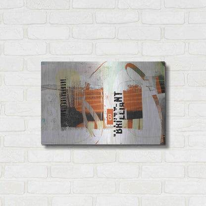 Luxe Metal Art 'Brillliant' by Delores Naskrent Metal Wall Art,24x16