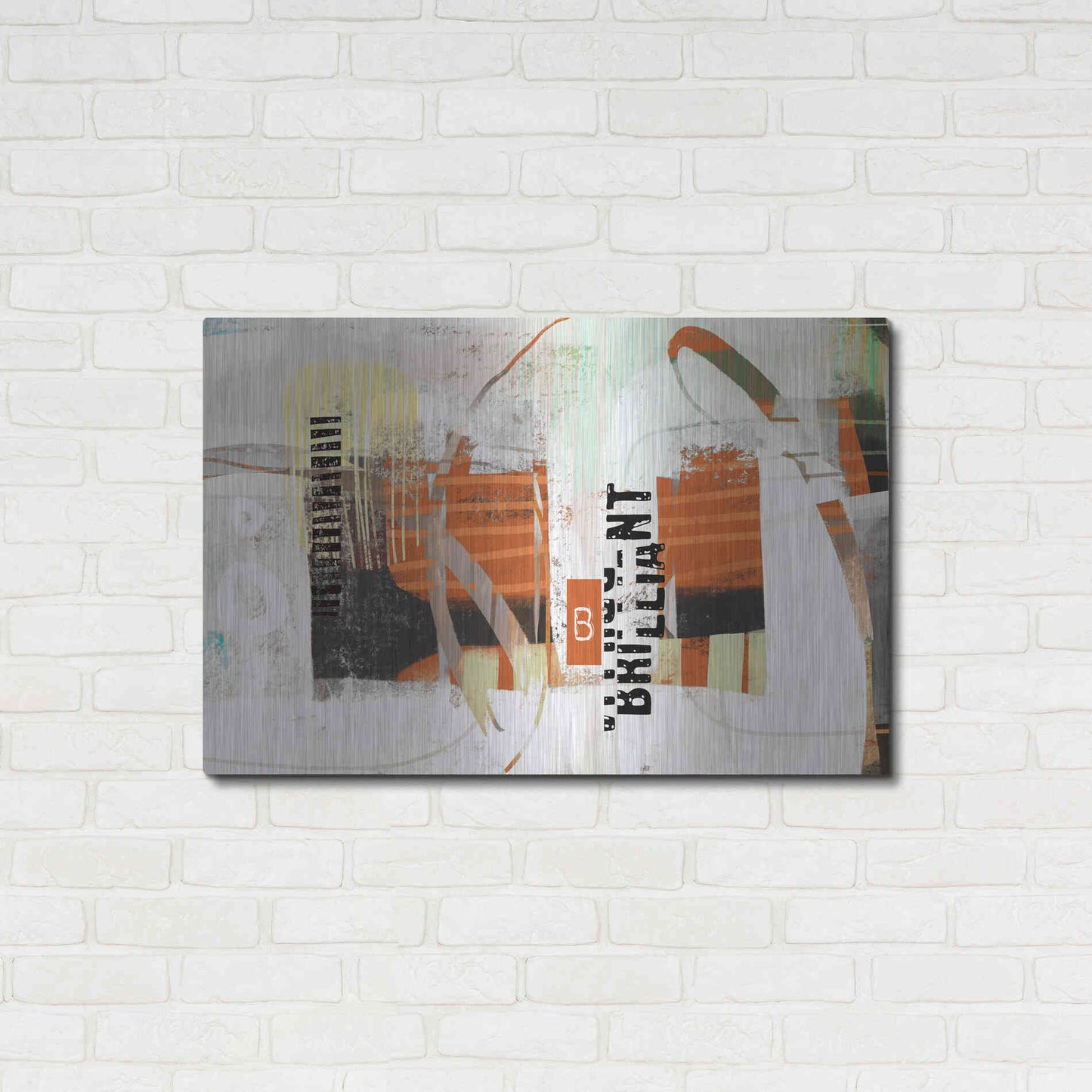 Luxe Metal Art 'Brillliant' by Delores Naskrent Metal Wall Art,36x24