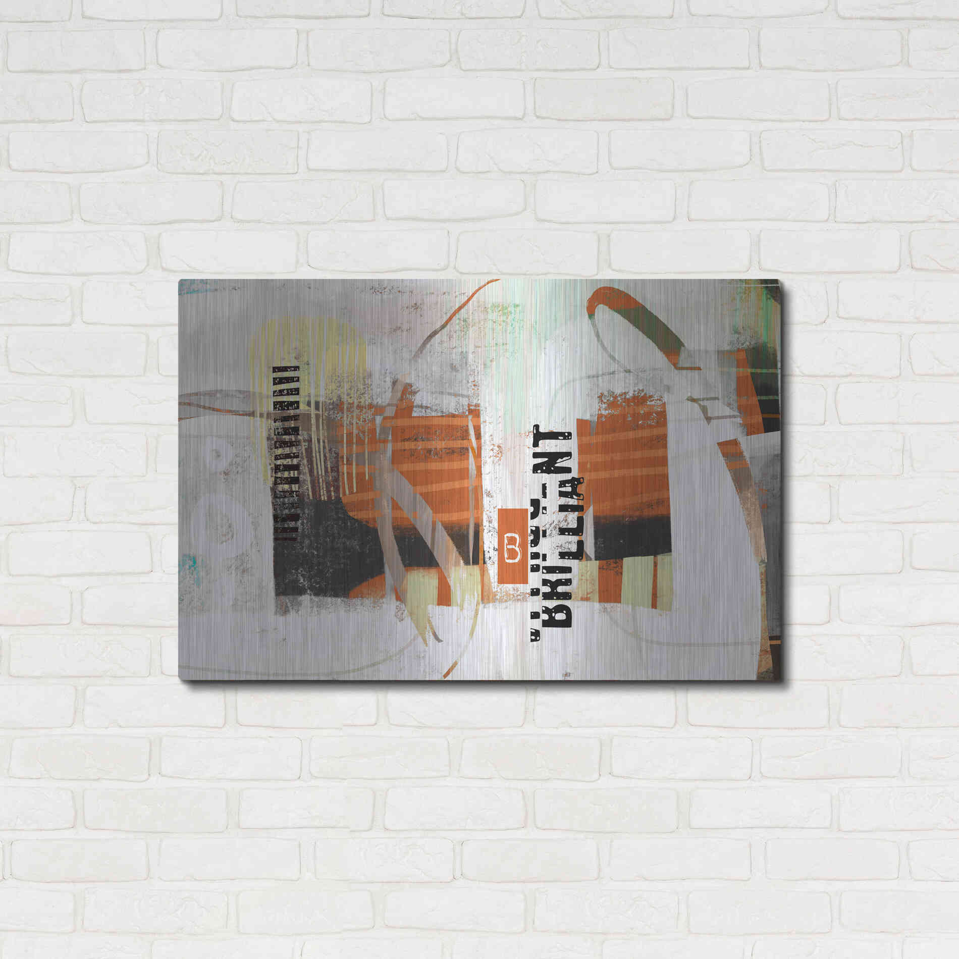 Luxe Metal Art 'Brillliant' by Delores Naskrent Metal Wall Art,36x24