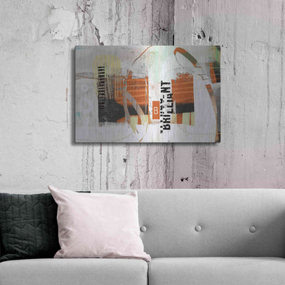 Luxe Metal Art 'Brillliant' by Delores Naskrent Metal Wall Art,36x24