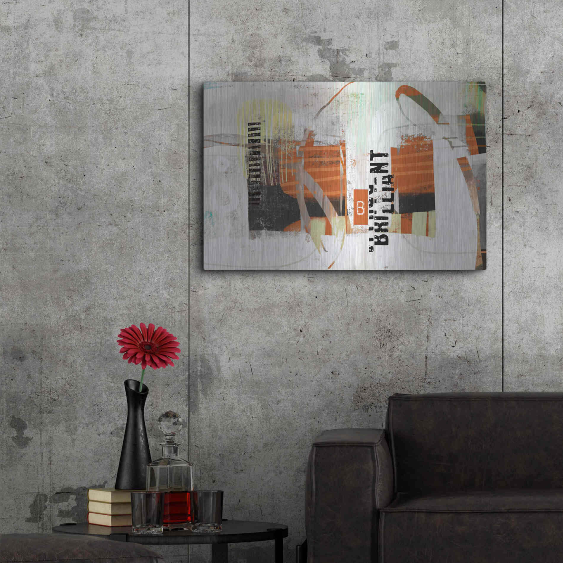 Luxe Metal Art 'Brillliant' by Delores Naskrent Metal Wall Art,36x24