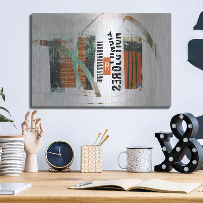 Luxe Metal Art 'Resolution' by Delores Naskrent Metal Wall Art,16x12